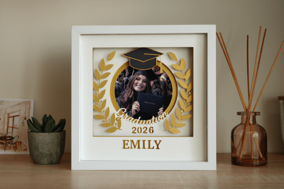 3D Graduation Shadow Box Photo Frame