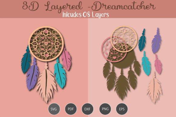 3D Layered Dreamcatcher