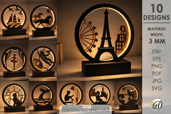 Evaluating the 3D Led Night Lamps Bundle Laser Cut for Custom Home Decor