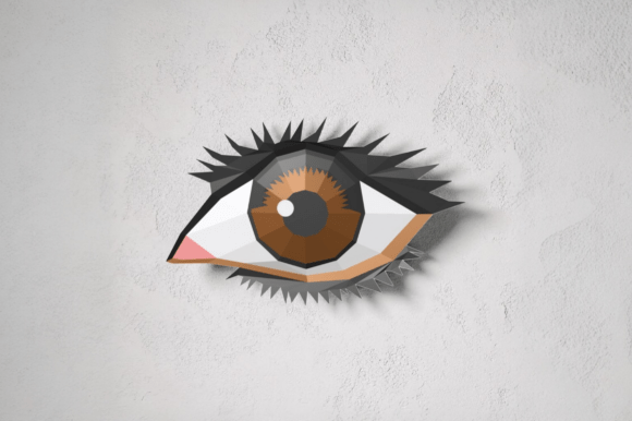 Eye Wall Art - 3d Papercraft