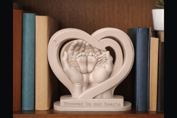 Forever in Our Hearts Memorial 3d Print