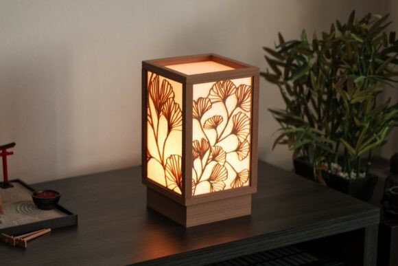Ginkgo Line Art Lamp 3D Print with FDM Printers