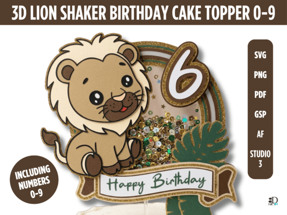 Roar into the Ultimate Safari Celebration: Why the 3D Lion Shaker Birthday Cake Topper 0-9 Is Redefining Digital Craftsmanship